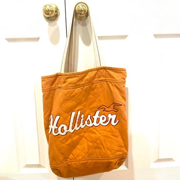 Hollister Handbags - Hollister womens Orange Classic Tote Bag